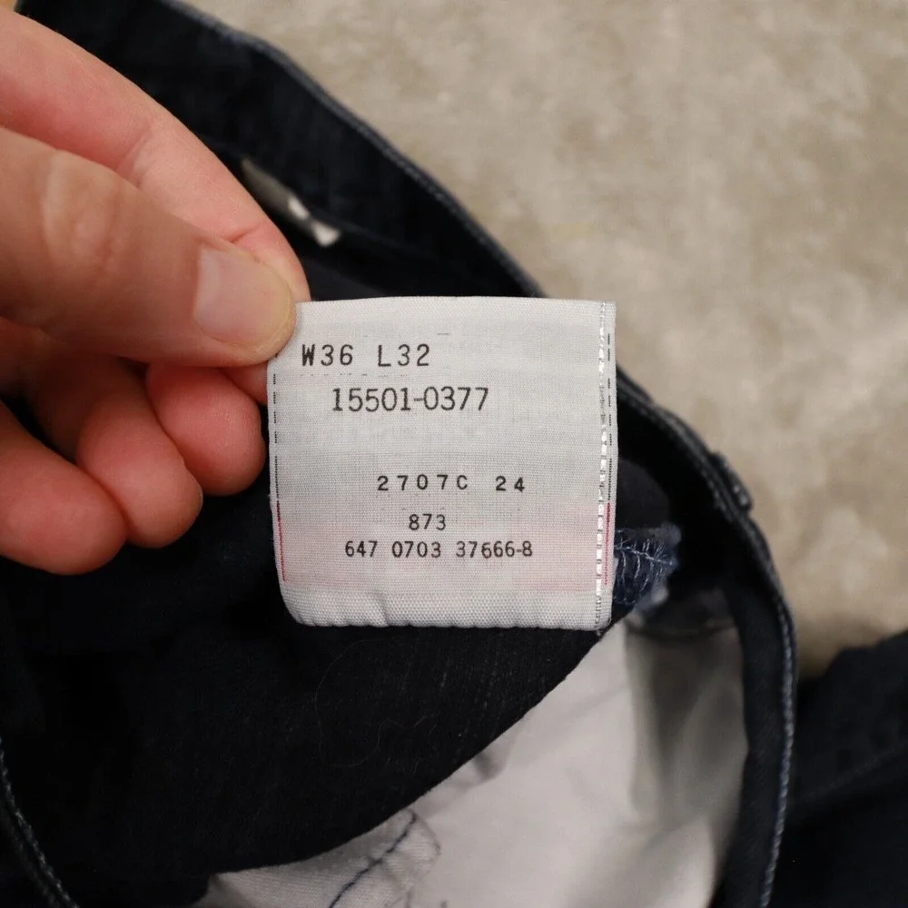 Vintage Levis 501‎ XX Men's Y2K 2003 Dark Blue Denim Jeans size 36x32 act 34x32